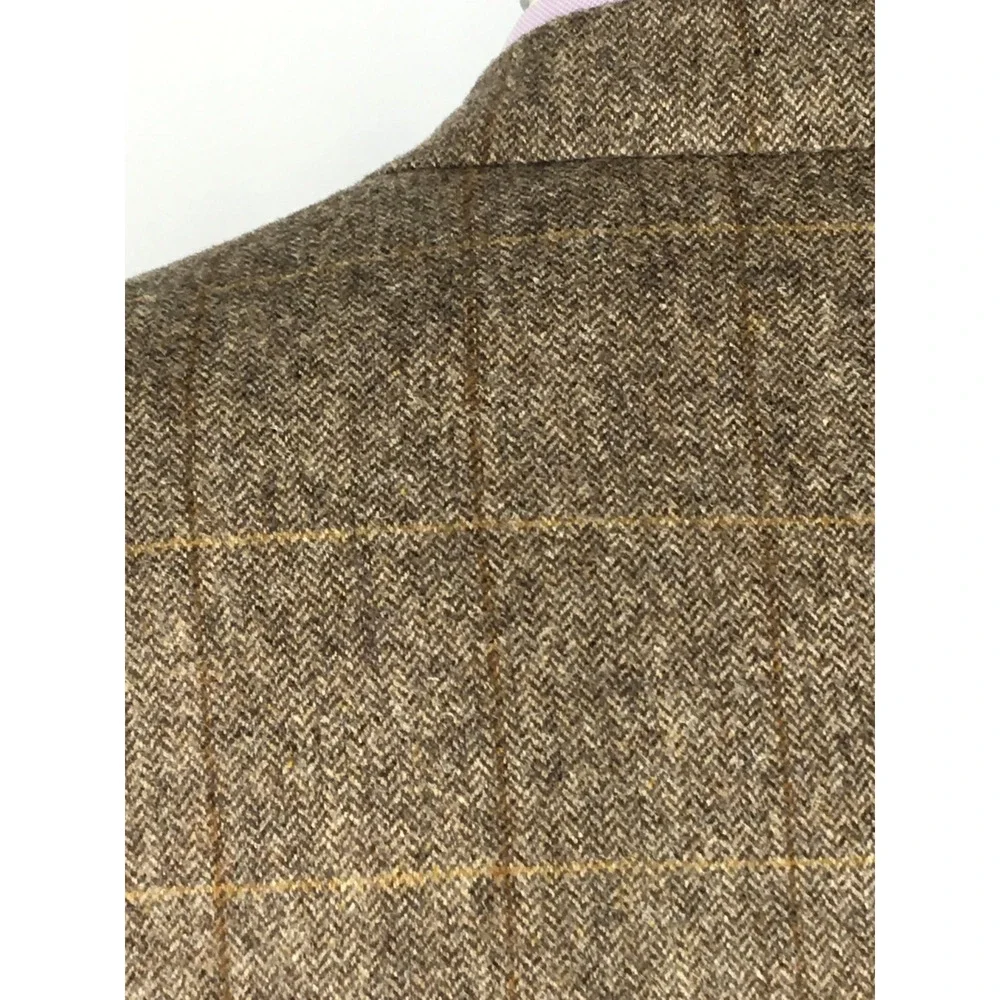 44R Brooks Brothers USA Mens 2 Button Pure Camel Hair Blazer Sport Coat W/Pane